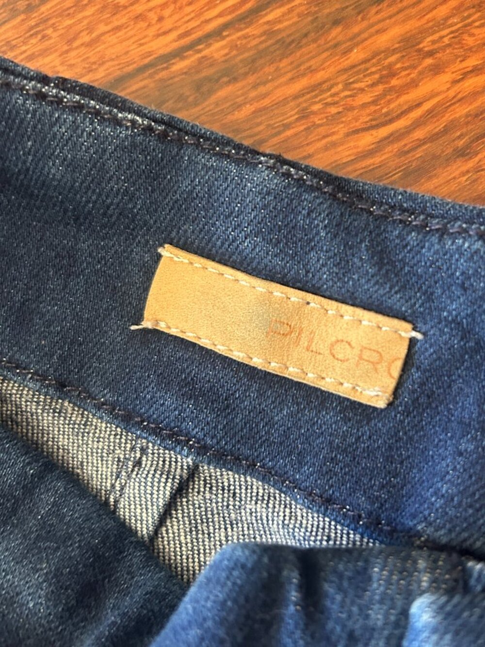 Pilcro The Skipper Jeans 27 High Rise Wide Leg Sailor Dark Wash Anthropologie - Picture 5 of 6
